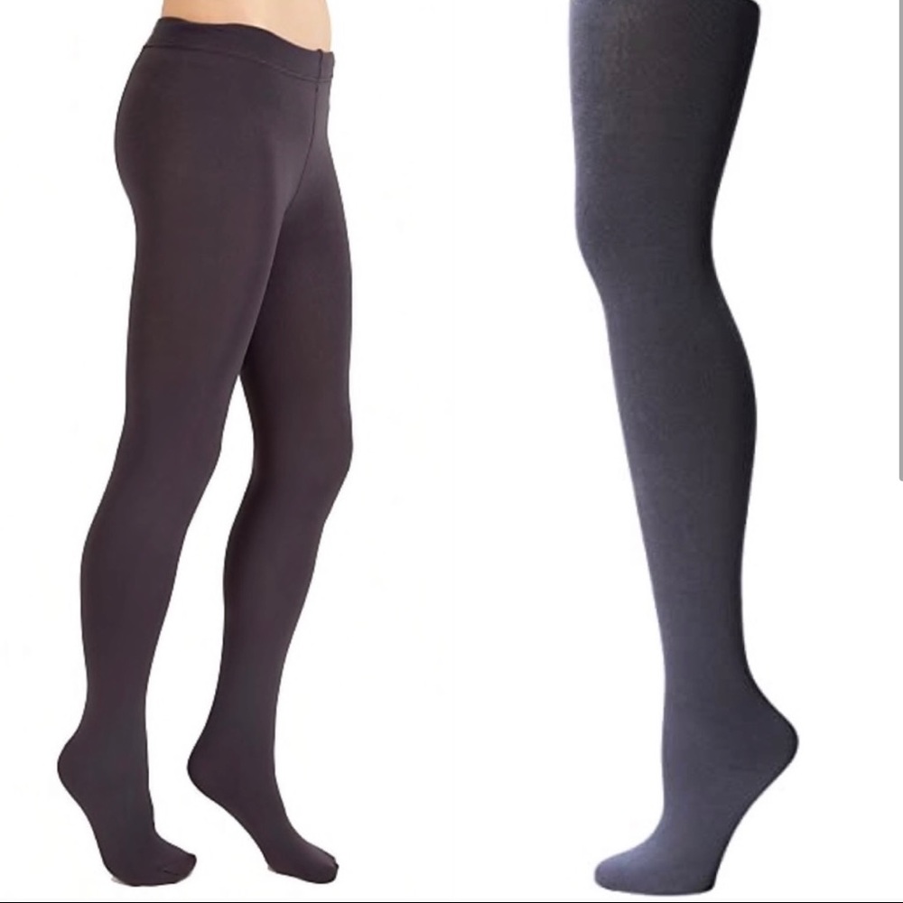 NWT Plush Extra Soft Full Foot Fleece Lined Tights